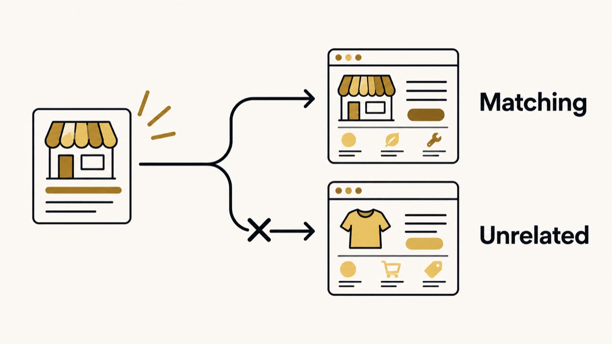 A service-specific post links to its matching service page instead of an unrelated destination.